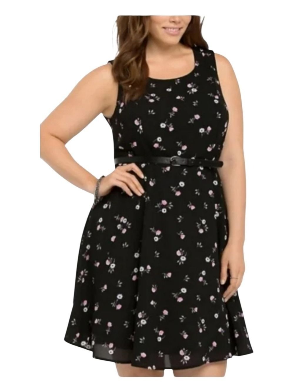 Torrid Floral Fit & Flare Mini Skater Dress 16 Fun Summer Fairy